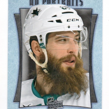 2016-17 Upper Deck UD Portraits #P42 Brent Burns (10-86x8-SHARKS)