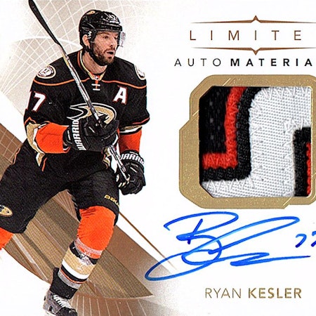 2017-18 SP Authentic Limited Patch Autographs #12 Ryan Kesler (400-X84-DUCKS)