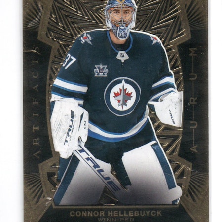 2021-22 Artifacts Aurum #A6 Connor Hellebuyck (25-91x2-NHLJETS)