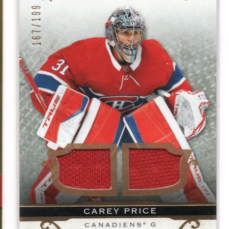 2021-22 Artifacts Materials Gold #130 Carey Price (100-92x7-CANADIENS)