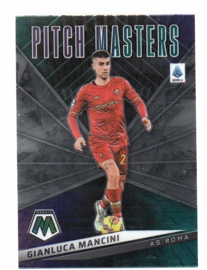 2021-22 Panini Mosaic Serie A Pitch Masters #4 Gianluca Mancini (15-7x8-ASROMA)
