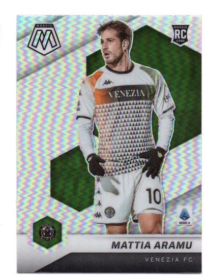2021-22 Panini Mosaic Serie A Silver #118 Mattia Aramu (15-66x6-SOCCERVENEZIA)
