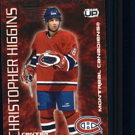 2003-04 Pacific Heads Up Prime Prospects #12 Christopher Higgins (12-109x7-CANADIENS)