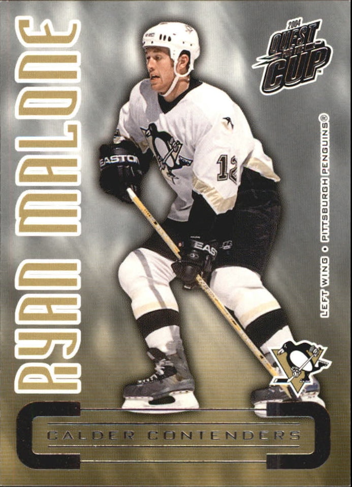 2003-04 Pacific Quest for the Cup Calder Contenders #18 Ryan Malone (12-95x8-PENGUINS)