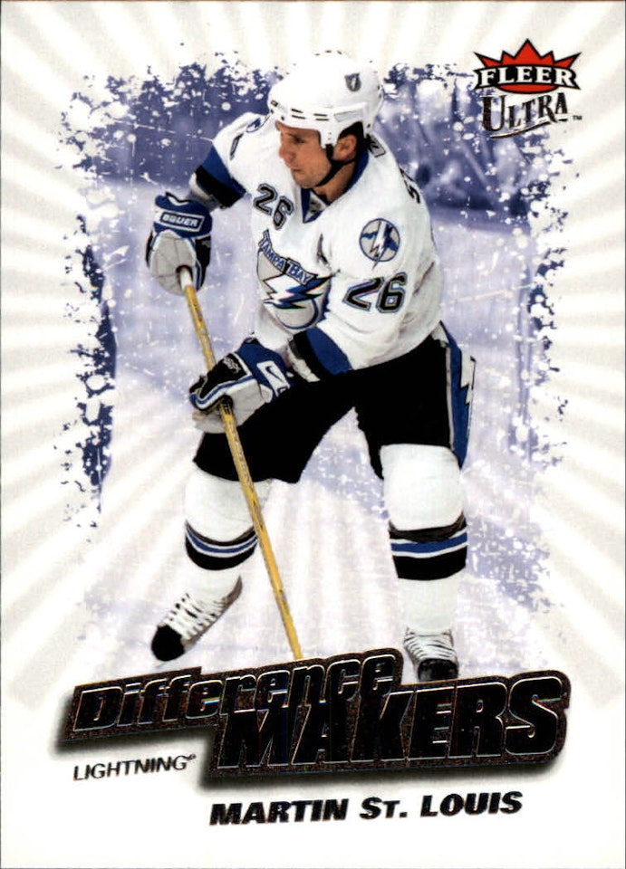 2008-09 Ultra Difference Makers #DM10 Martin St. Louis (10-111x6-LIGHTNING)