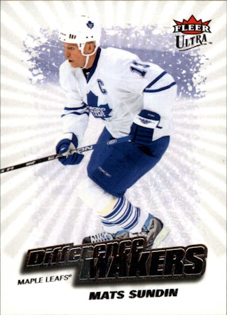 2008-09 Ultra Difference Makers #DM20 Mats Sundin (15-111x5-MAPLE LEAFS)
