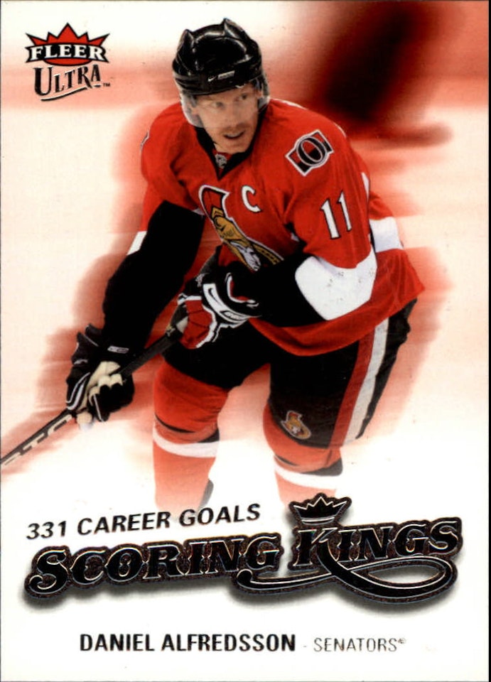 2008-09 Ultra Scoring Kings #SK8 Daniel Alfredsson (12-112x2-SENATORS) (2)