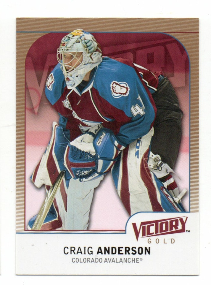 2009-10 Upper Deck Victory Gold #263 Craig Anderson (25-98x5-AVALANCHE)