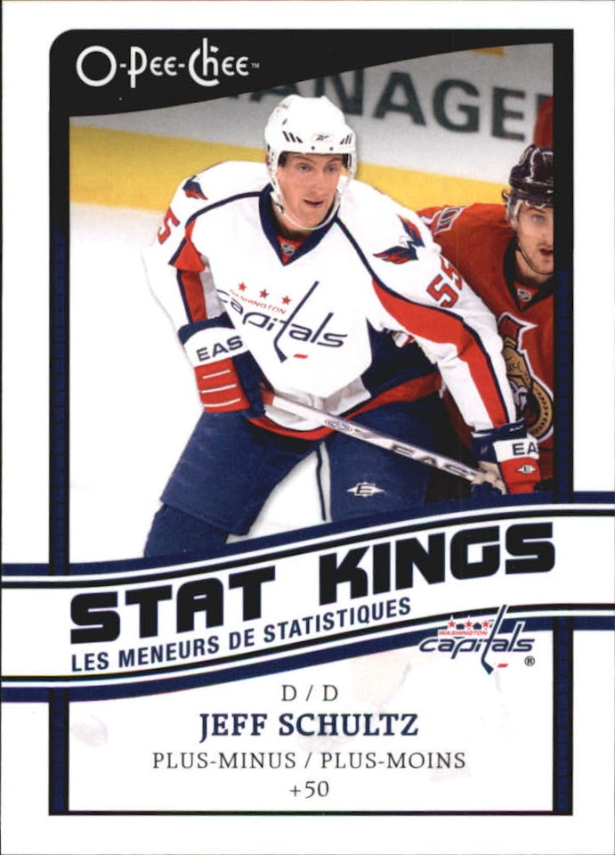 2010-11 O-Pee-Chee Stat Kings #SK12 Jeff Schultz (10-104x9-CAPITALS)