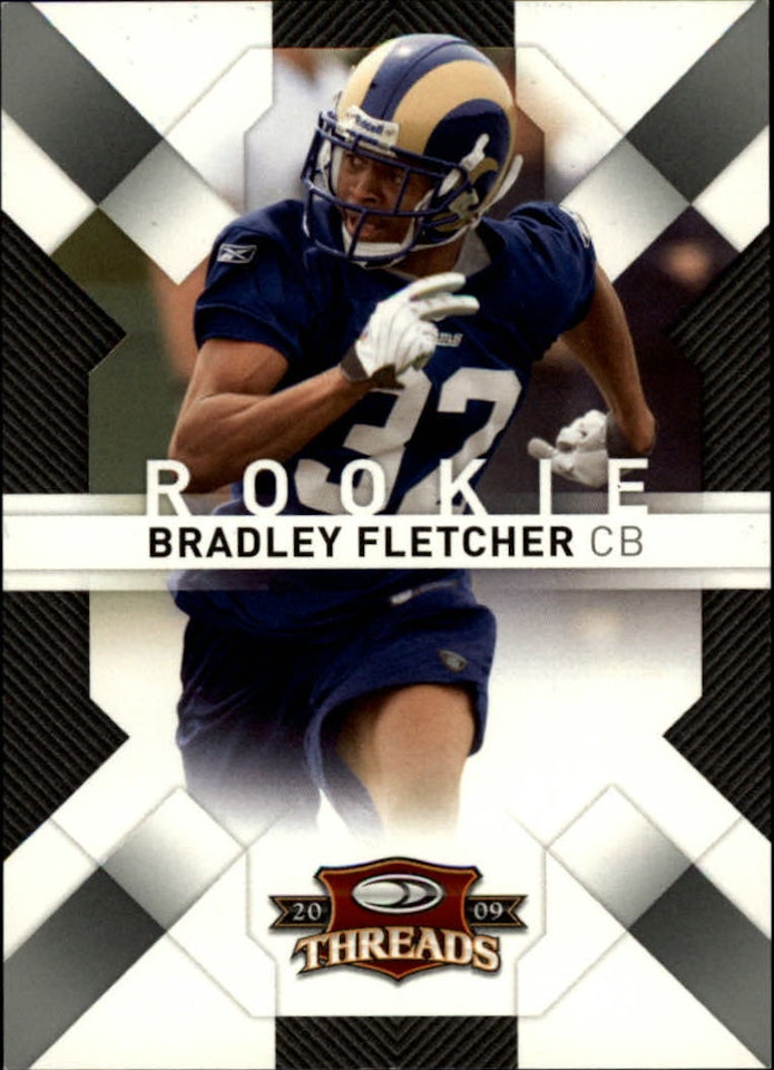 2009 Donruss Threads Retail Rookies #111 Bradley Fletcher RC (40-113x2-NFLRAMS)