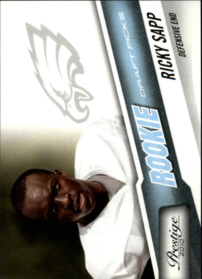 2010 Prestige Draft Picks Light Blue #281 Ricky Sapp (15-113x7-NFLEAGLES)