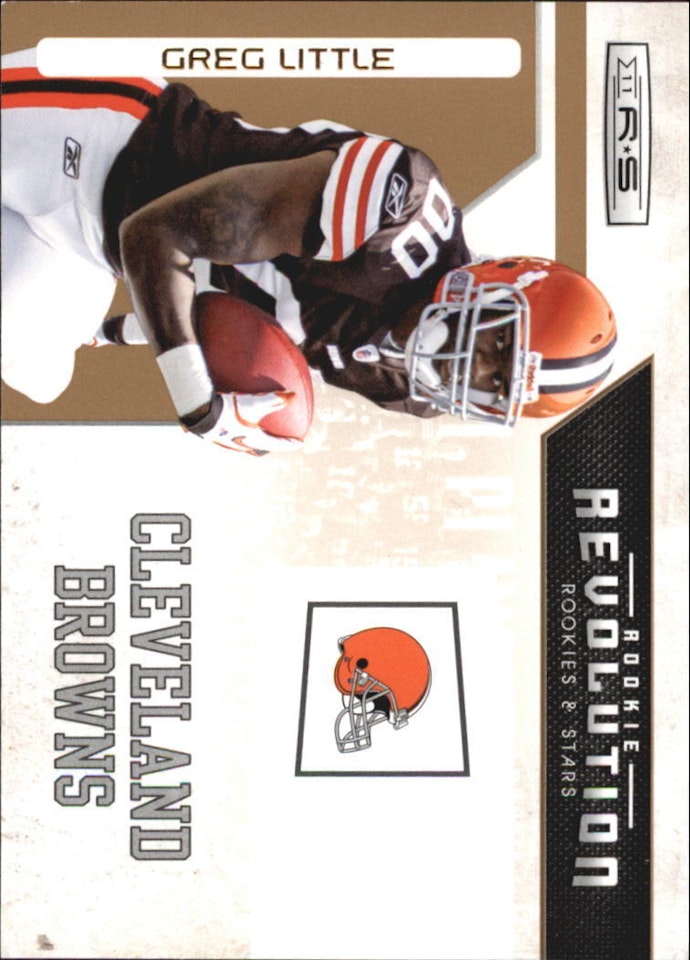 2011 Rookies and Stars Rookie Revolution Gold #11 Greg Little (15-113x6-NFLBROWNS)