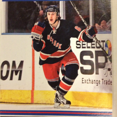 2012-13 Score First Goal #FG7 Carl Hagelin (10-118x3-RANGERS)