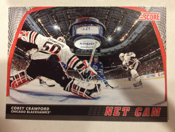 2012-13 Score Net Cam #NC3 Corey Crawford (12-117x9-BLACKHAWKS)