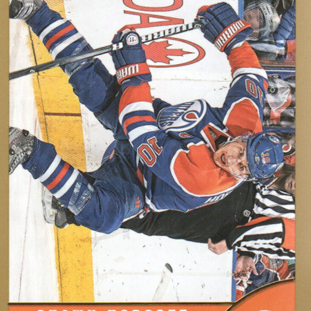 2013-14 Score Gold #185 Shawn Horcoff (10-116x8-OILERS)