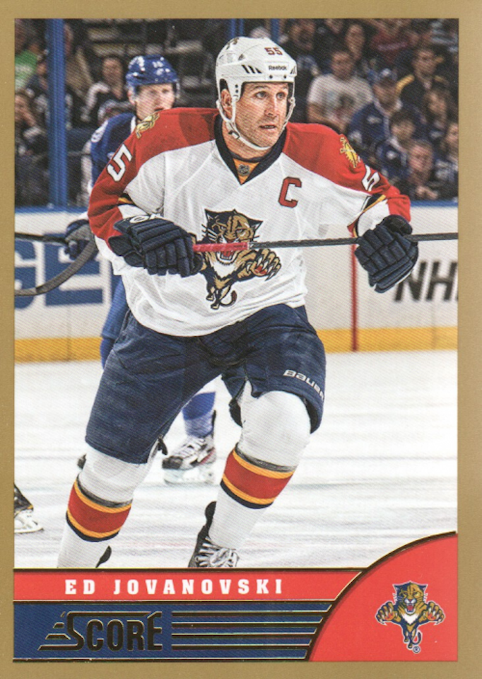 2013-14 Score Gold #199 Ed Jovanovski (10-116x7-NHLPANTHERS)