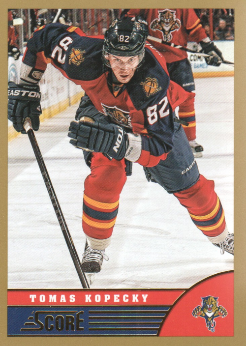 2013-14 Score Gold #207 Tomas Kopecky (10-116x6-NHLPANTHERS)