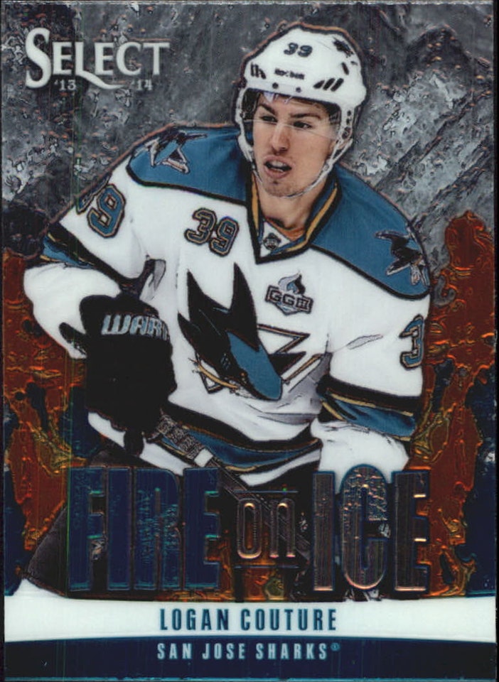 2013-14 Select Fire on Ice Stars Blue #FS30 Logan Couture (25-104x5-SHARKS)