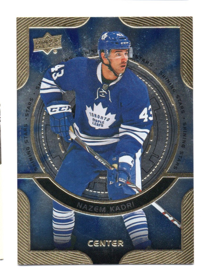 2013-14 Upper Deck Shining Stars Centers #C10 Nazem Kadri (15-122x3-MAPLE LEAFS)