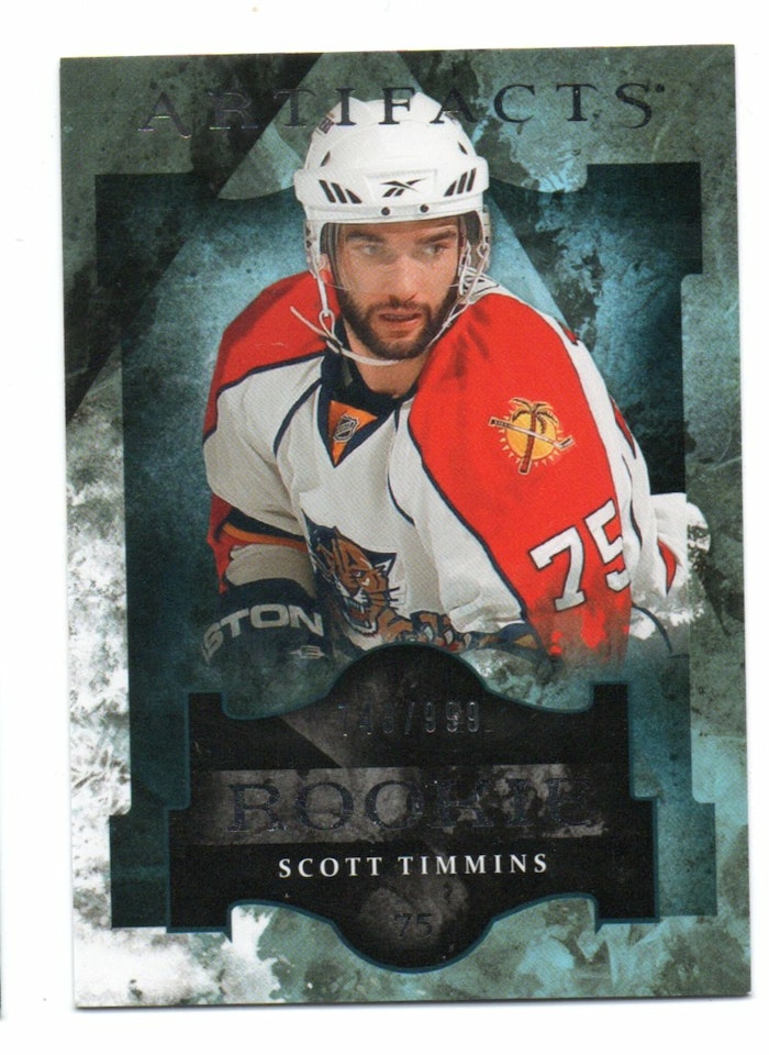 2011-12 Artifacts #165 Scott Timmins RC (20-152x2-NHLPANTHERS)