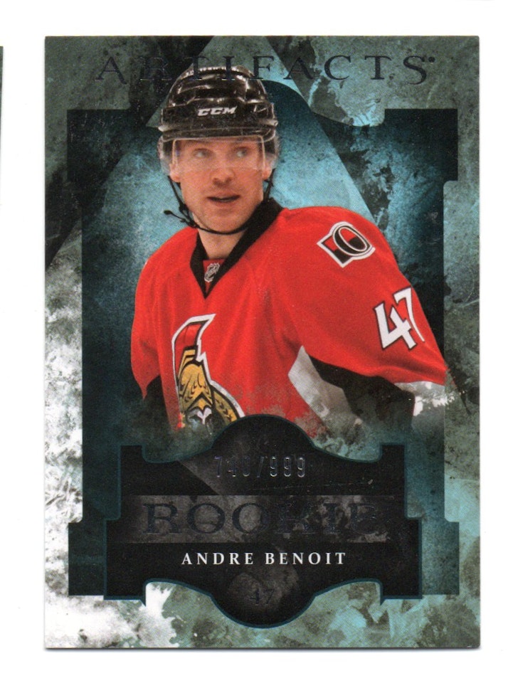 2011-12 Artifacts #184 Andre Benoit RC (25-151x9-SENATORS)