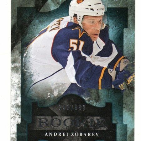 2011-12 Artifacts #199 Andrei Zubarev RC (20-155x4-NHLJETS+THRASHERS)