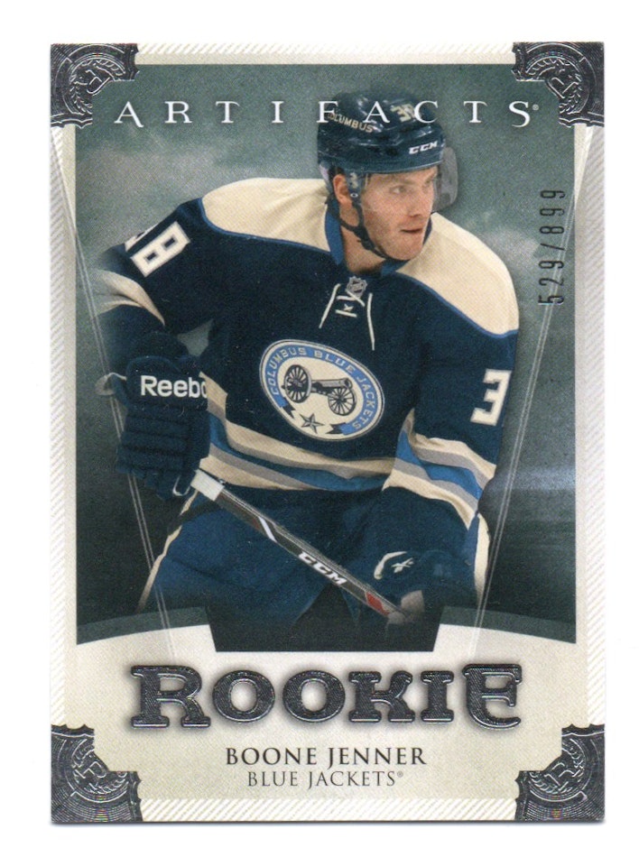 2013-14 Artifacts #RED232 Boone Jenner RC (20-150x6-BLUEJACKETS)