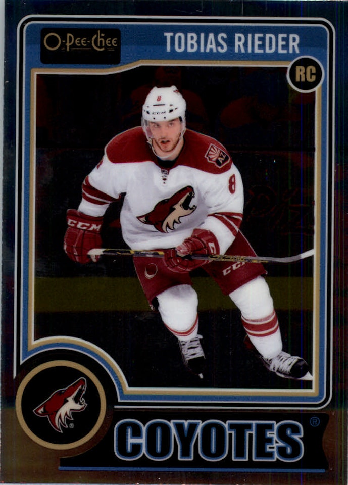 2014-15 O-Pee-Chee Platinum #182 Tobias Rieder RC (10-130x5-COYOTES) (2)