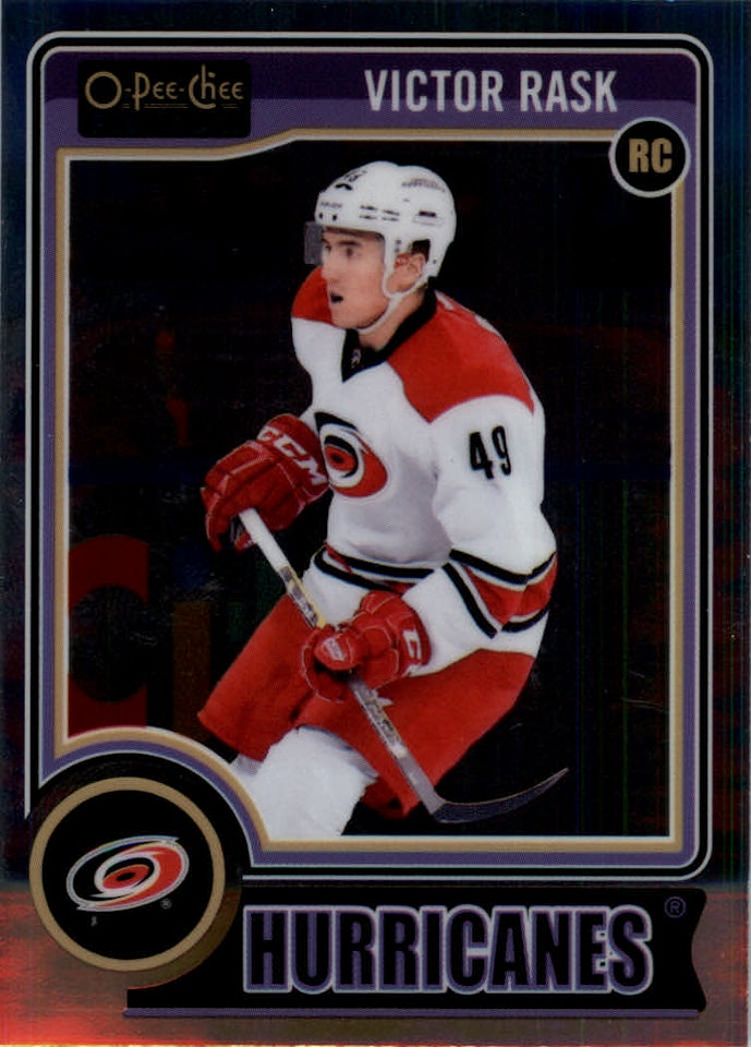 2014-15 O-Pee-Chee Platinum #190 Victor Rask RC (10-130x1-HURRICANES)