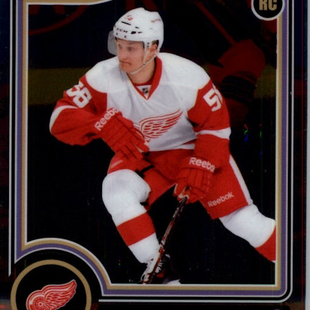 2014-15 O-Pee-Chee Platinum #195A Teemu Pulkkinen RC (10-129x8-RED WINGS)