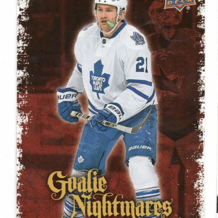 2016-17 Upper Deck Goalie Nightmares #GN27 James van Riemsdyk (10-125x1-MAPLE LEAFS)