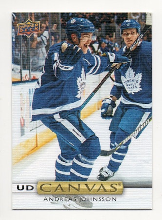 2019-20 Upper Deck Canvas #C3 Andreas Johnsson (10-125x4-MAPLE LEAFS)