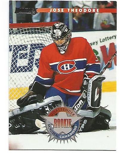 1996-97 Donruss #227 Jose Theodore RC (10-257x8-CANADIENS)