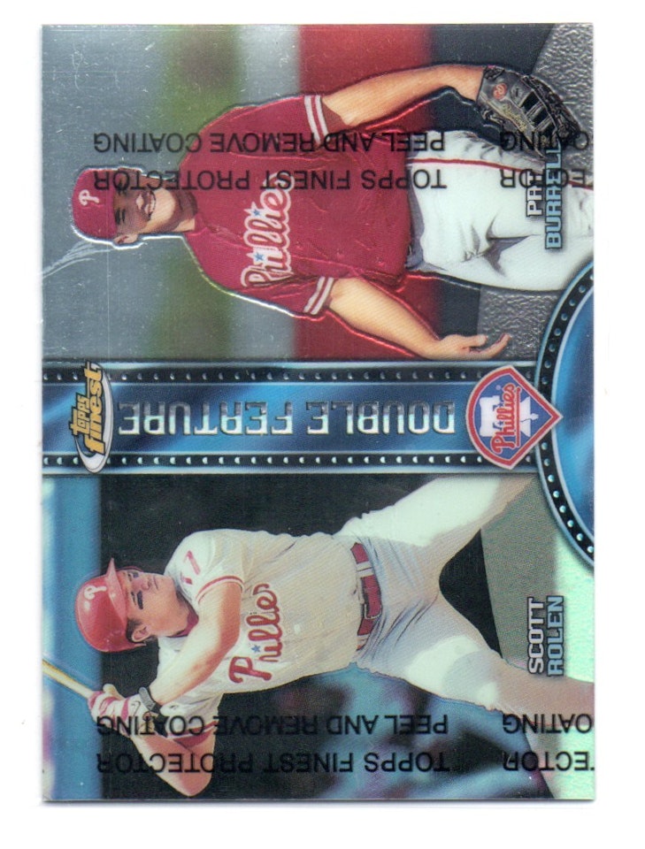 1999 Finest Double Feature Refractors #DF7 S.Rolen P.Burrell (50-254x5-MLBPHILLIES)