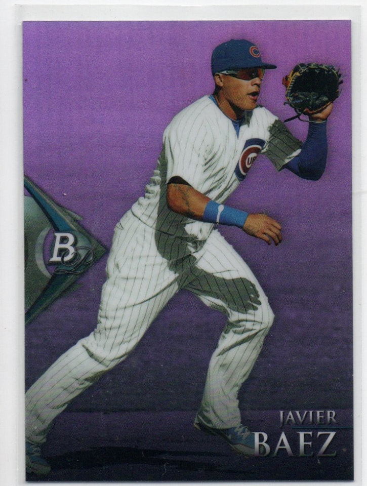 2014 Bowman Platinum Chrome Prospects Purple Refractors #BPCP50 Javier Baez (25-245x1-MLBCUBS)