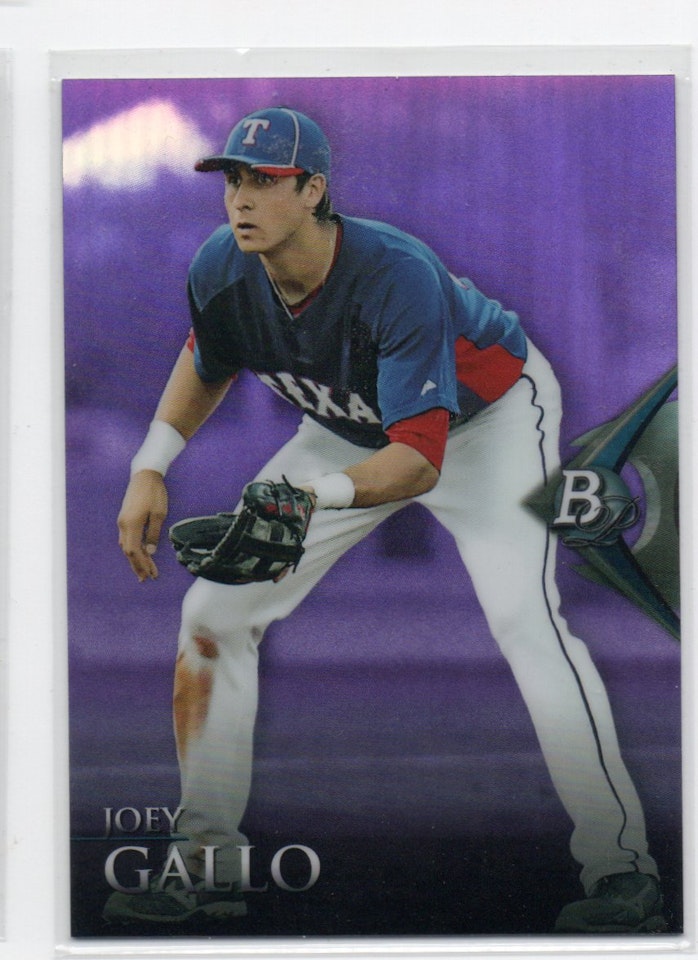 2014 Bowman Platinum Chrome Prospects Purple Refractors #BPCP64 Joey Gallo (15-245x4-MLBRANGERS)