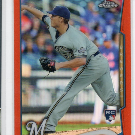 2014 Topps Chrome Orange Refractors #203 Jimmy Nelson (20-242x7-MLBBREWERS)