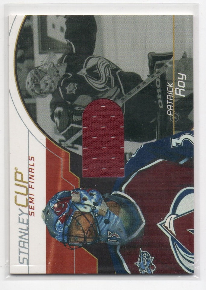 2001-02 BAP Memorabilia Stanley Cup Playoffs #SC17 Patrick Roy (200-297x3-AVALANCHE)