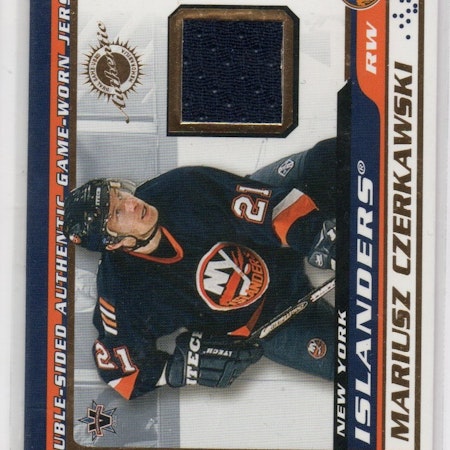 2001-02 Vanguard Memorabilia #18 Mariusz Czerkawski Shawn Bates (25-287x8-ISLANDERS)