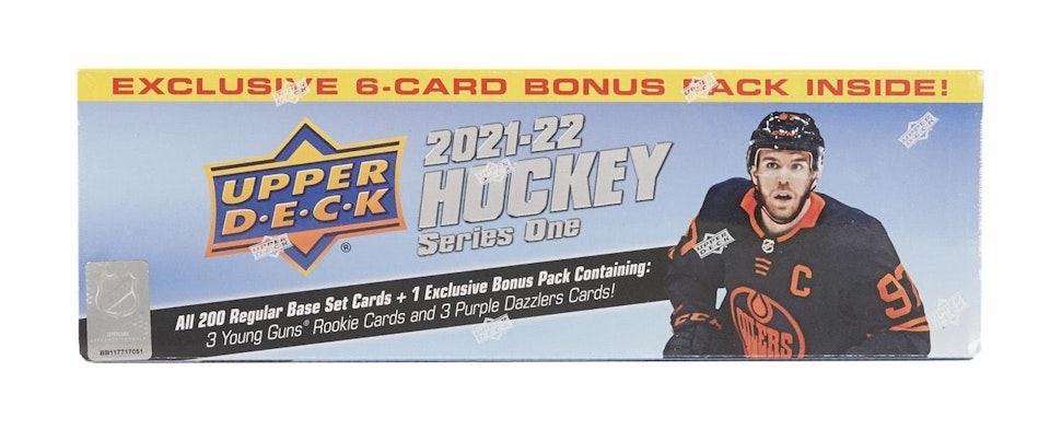 2021-22 Upper Deck Series 1 (Factory Set with 3 YG + Purple Dazzlers!)