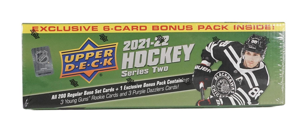 2021-22 Upper Deck Series 2 (Factory Set with 3 YG + Purple Dazzlers!)
