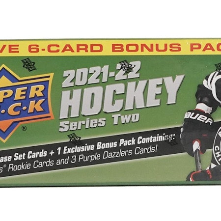 2021-22 Upper Deck Series 2 (Factory Set with 3 YG + Purple Dazzlers!)