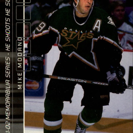 2001-02 BAP Memorabilia He Shoots He Scores Points #7 Mike Modano 1 pt. (10-196x1-NHLSTARS)