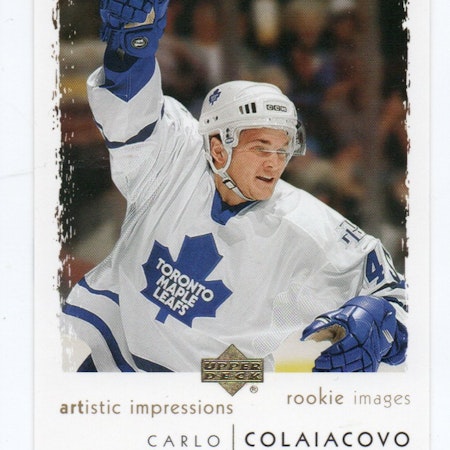 2002-03 UD Artistic Impressions Gold #130 Carlo Colaiacovo (25-210x5-MAPLE LEAFS)