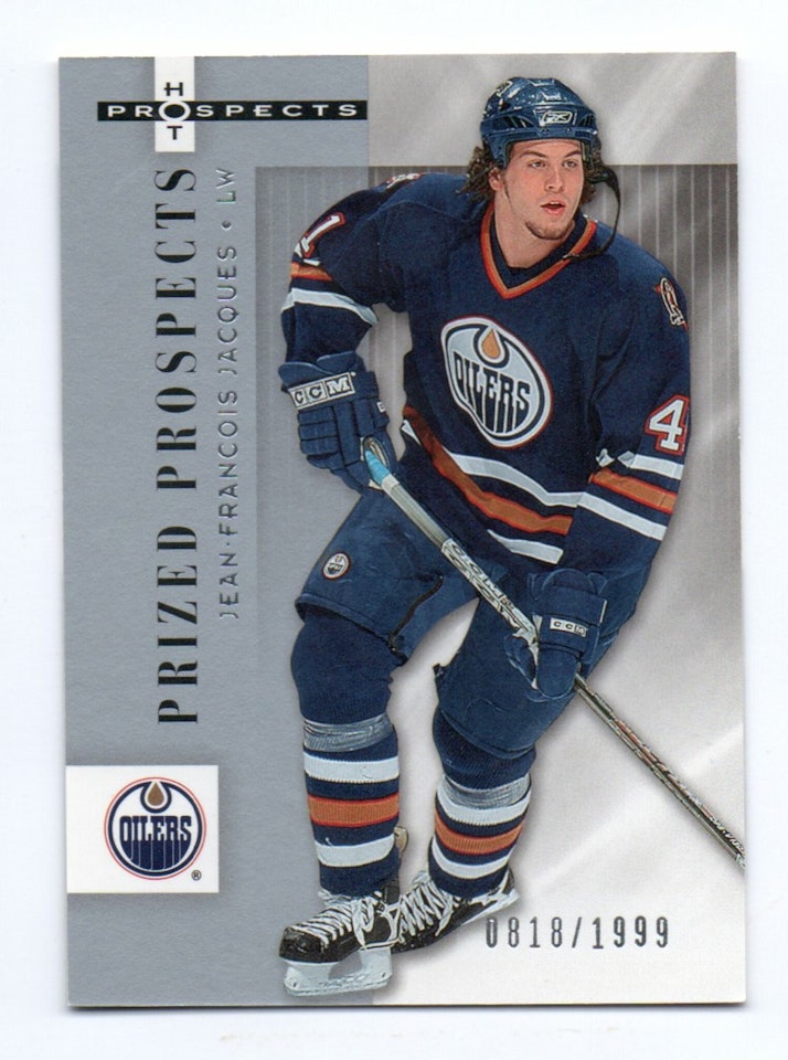 2005-06 Hot Prospects #131 Jean-Francois Jacques RC (20-212x8-OILERS)