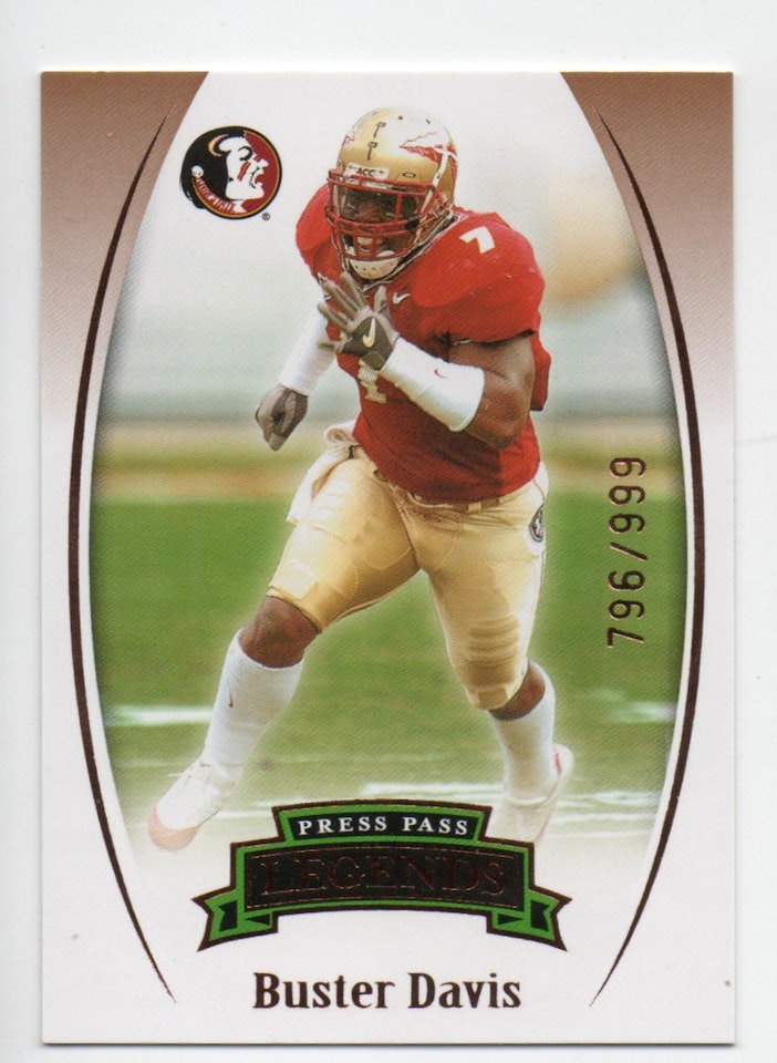 2007 Press Pass Legends Bronze #21 Buster Davis (10-293x7-NFLCARDINALS)