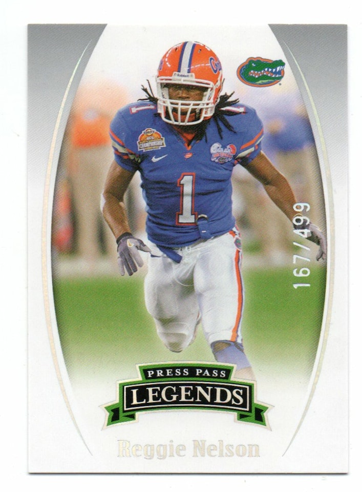 2007 Press Pass Legends Silver #16 Reggie Nelson (15-295x7-NFLJAGUARS)