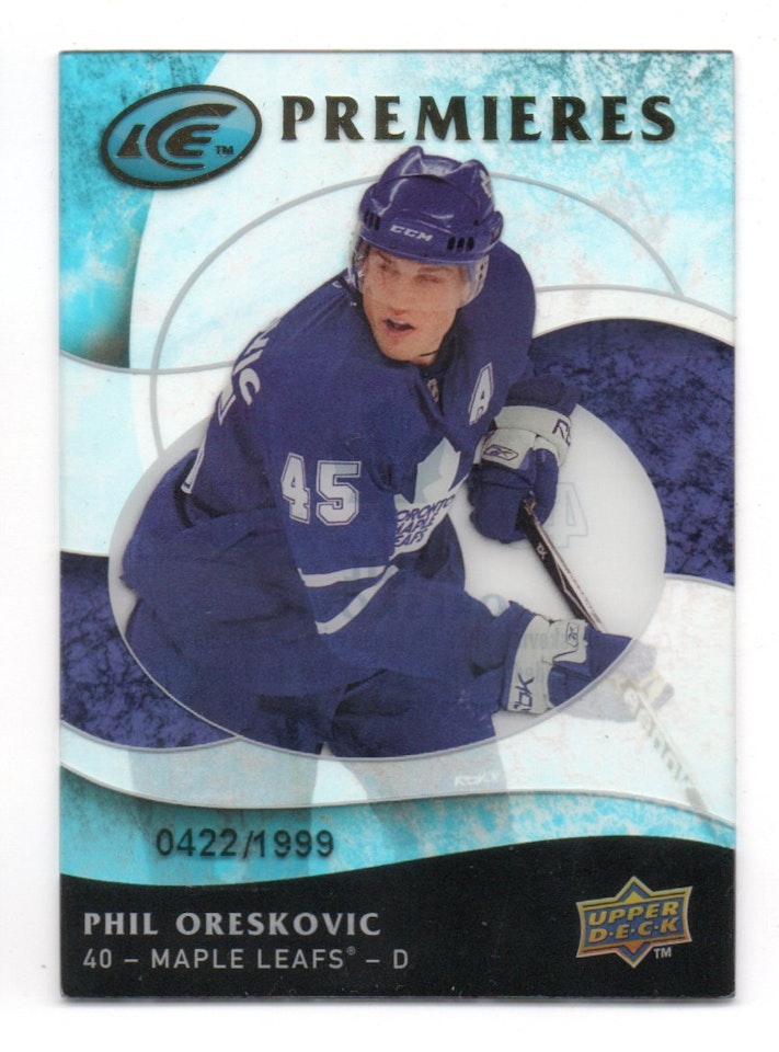 2009-10 Upper Deck Ice #102 Phil Oreskovic RC (25-207x7-MAPLE LEAFS)