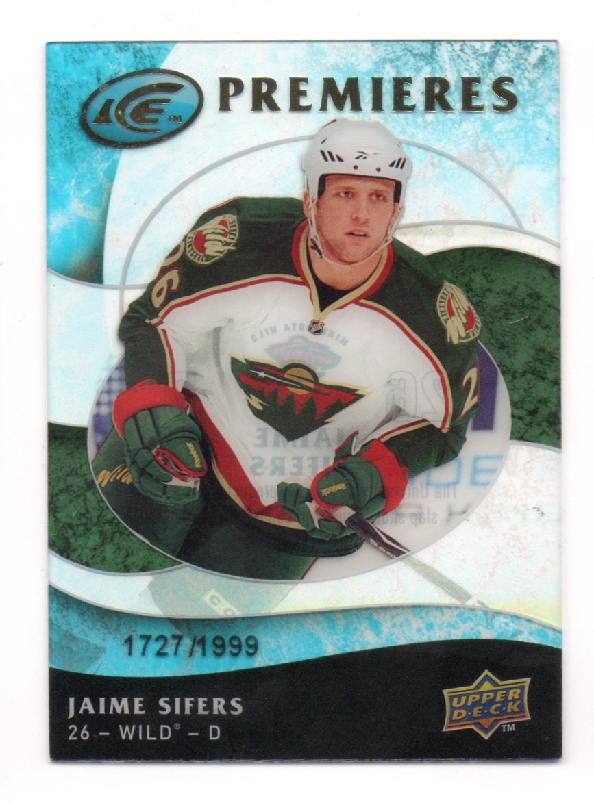 2009-10 Upper Deck Ice #105 Jaime Sifers RC (20-207x8-NHLWILD)