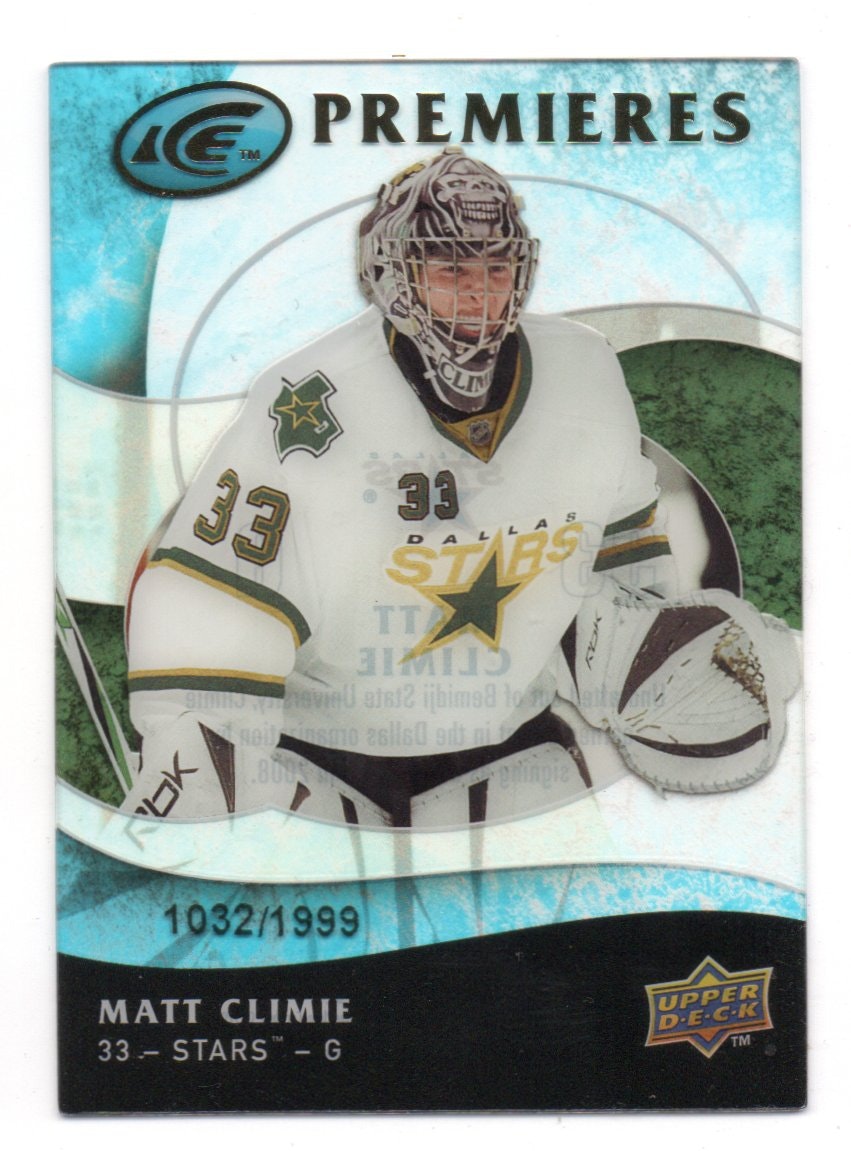 2009-10 Upper Deck Ice #116 Matt Climie RC (20-207x4-NHLSTARS)